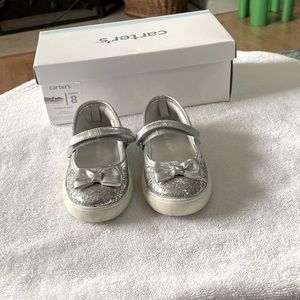 Carters Toddler Girls Sparkling Flats SIZE 8